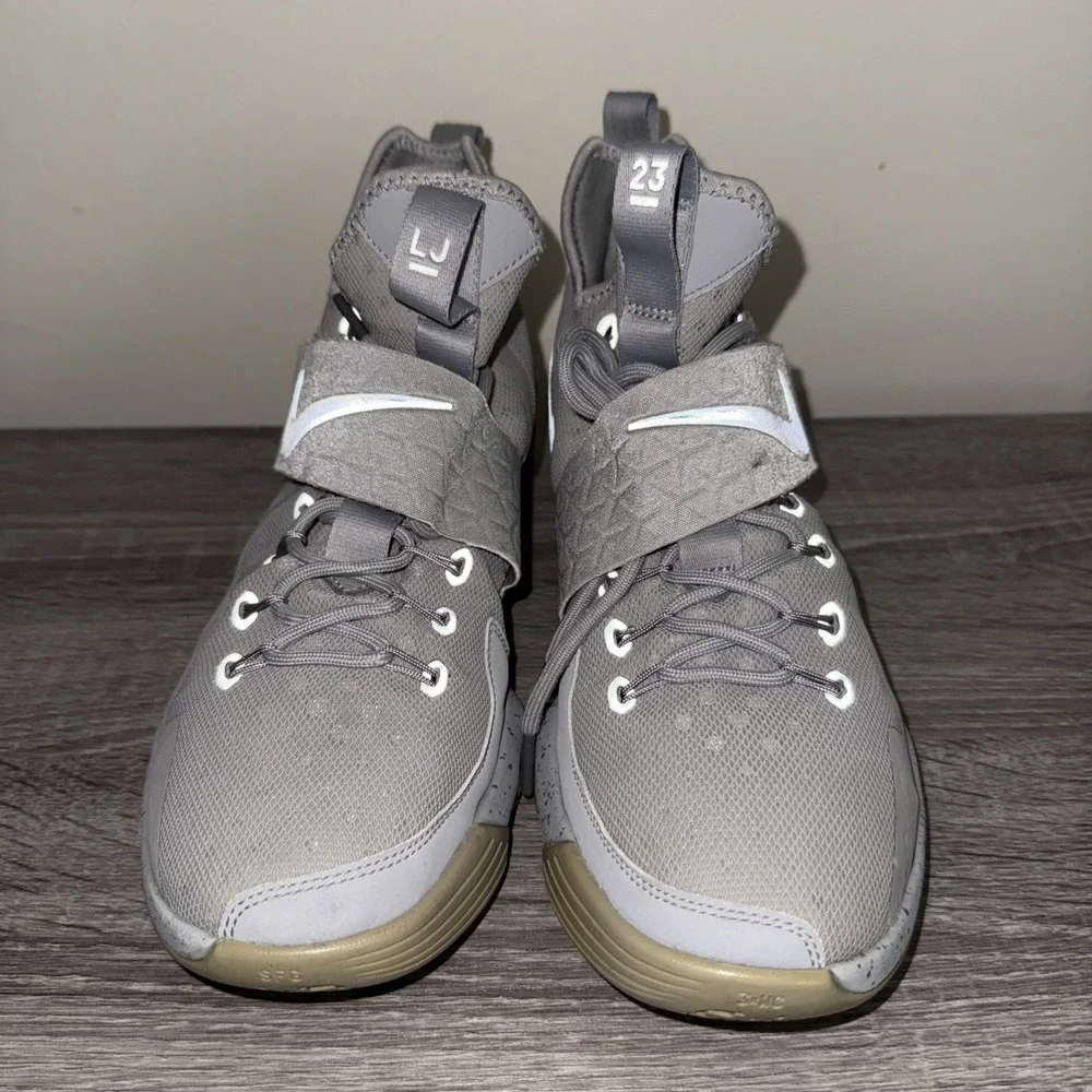 Nike Lebron XIV 14 Men US 11 Silver White Reflective Grey James 852405-007‎